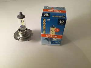2 x Osram H7 12V 55W all-Season Lamp Lamps 64210ALL Yellow All Season Germany - Picture 1 of 3