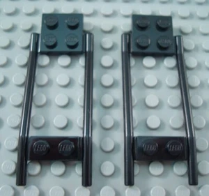 LEGO Lot of 2 Black Horse Animal Hitchings - Picture 1 of 1