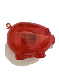 NEW Pink PIGGY Bank Coin Money Cash Plastic Savings Pig Toy Safe Box - Picture 1 of 9