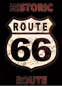 HOCHWERTIGES T-SHIRT. LANGARM. HISTORIC ROUTE 66 .  von 5 Jahren bis XXXXL - Bild 1 von 1