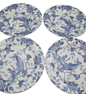 Royal Wessex Churchill Queens England Kujaku Blue Dinner Plates - Set of Twelve - Picture 1 of 3