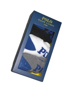 RALPH LAUREN POLO Cushioned Low Cut Trainer Socks 3 Pairs in Gift Box - Picture 1 of 2