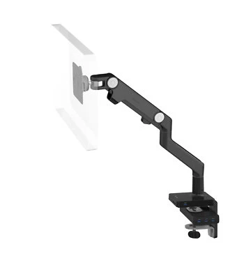 M8 Humanscale M/Connect Dock Adjustable Monitor Arm Black Clamp On Desk Mount - Image 1 of 4