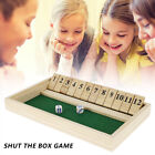 Shut the Box Game Wooden Board Number Drinking Dice Toy Family Traditional &amp;#10004;