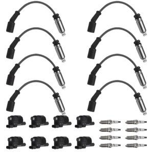 Round Ignition Coil & Spark+Wire for 2014-2019 Chevy Silverado 1500 V8 5.3L 6.2L - Picture 1 of 10