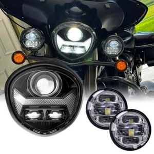 Faros LED + 2 luces de paso LED para Yamaha V STAR 1300 XVS 1300CT - Imagen 1 de 11