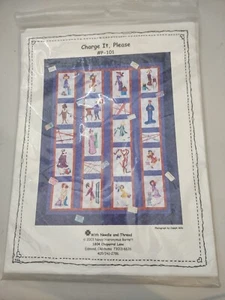Charge It Please Ladies Shopping Twin Quilt Sewing Pattern 101 Nancy - Picture 1 of 3