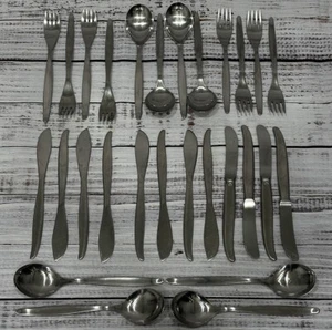Vintage WMF CROMARGAN Stainless Steel Cutlery 32 Piece Flatware INOX Set Germany - Picture 1 of 7