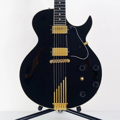 Gibson Howard Roberts Fusion III 1997 Archtop negra con estuche rígido original Foto 1 de 4