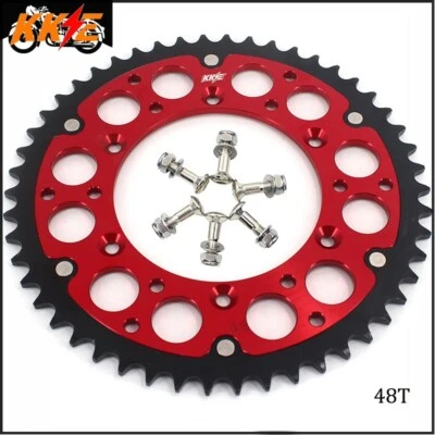 Piñón trasero KKE 48T para Suzuki RM125 98-08 RMZ250 DRZ400E DRZ400SM/S 2005-2018 Foto 1 de 4