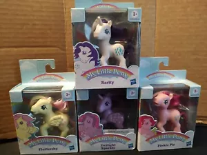 MLP My Little Pony Retro Set de 4 Ondas 2 Rareza, Twighlight, Pinkie, Fluttershy - Imagen 1 de 7