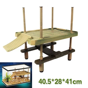 16" Turtle Pier Basking Platform Aquarium Fish Tank Reptile Floating Dock Pier - Picture 1 of 11