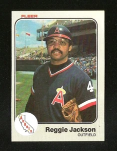 1983 Fleer Baseball #93 Reggie Jackson NRMINT + HOF CALIFORNIA ANGELS (SB1) - Bild 1 von 1