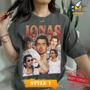 Vintage I Love Hot Dads T-Shirt, Jonas Brothers Shirt, Joe Jonas Homage Tee - Picture 1 of 4