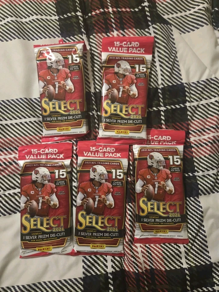 2021 Panini Select NFL Football Cello Fat Value Pack 15 Card (5) - Image 1 of 1