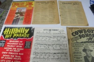  vintage Country Songs, With Lyrics, Western History 1950 -1953 - Picture 1 of 10