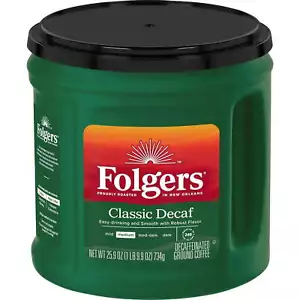 Classic Decaf Ground Coffee, Medium Roast, 25.9 oz Canister - Picture 1 of 4