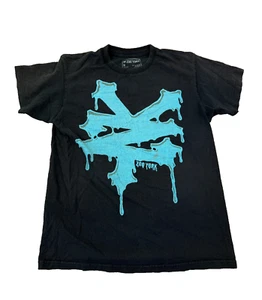 Zoo York Short Sleeve T Shirt Men’s SzM Black Graphic Tee Skater Skate Flaws - Picture 1 of 8