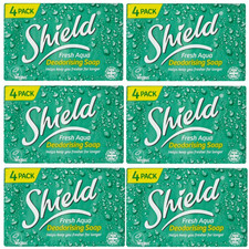 Shield Soap Aqua 4 Pack 115g x 6 Packs