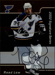 2001-02 (BLUES) BAP Signature Series Autographs Gold #145 Reed Low