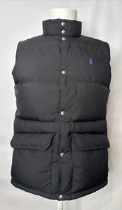 POLO Ralph Lauren Black/Blue Reversible Puffer Vest SZ 18/20 - Picture 1 of 8