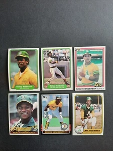 Rickey Henderson you pick single baseball cards 1981 & up. NMT-MNT+ condition - Picture 1 of 45