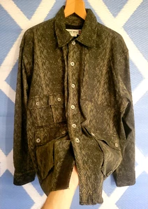 Zara SRPLS ' Herringbone Utility Chore Jacket ' Men's Pockets Button XL RARE VGC - Picture 1 of 13