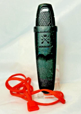 Cuchillo de hoja fija Morakniv Eldris mango de goma con funda hecho en Suecia Foto 1 de 4