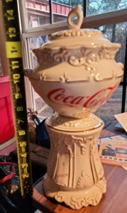 Tarro de galletas dispensador de jarabe estilo victoriano Coca Cola Company 2000 - Imagen 1 de 11