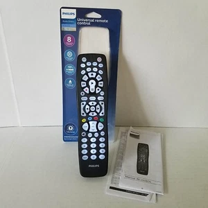 Mando a distancia universal Philips 8 dispositivos retroiluminado instrucciones lista de códigos SRP9448C/27 - Imagen 1 de 10