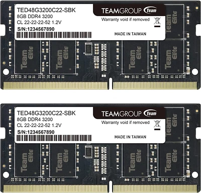 TEAMGROUP Elite DDR4 16GB Kit (2 X 8GB) 3200Mhz PC4-25600 CL22 - Image 1 of 4