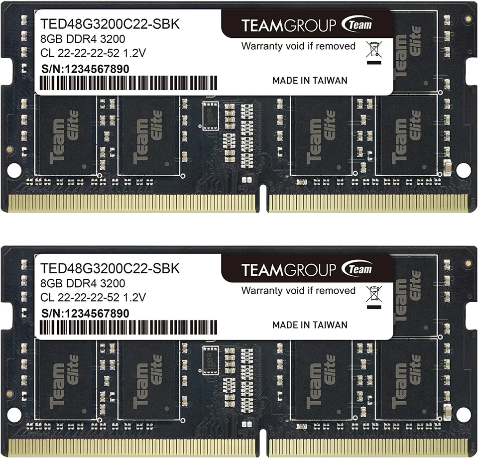 TEAMGROUP Elite DDR4 16GB Kit (2 X 8GB) 3200Mhz PC4-25600 CL22 - Image 1 of 4