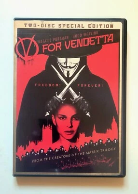 V For Vendetta DVD Horror Thriller R Natalie Portman Hugo Weaving Free Shipping - Image 1 of 4