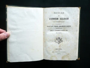 Pitture di Antonio Allegri da Correggio Michele Leoni Vincenzi Rossi Modena 1841 - Foto 1 di 5