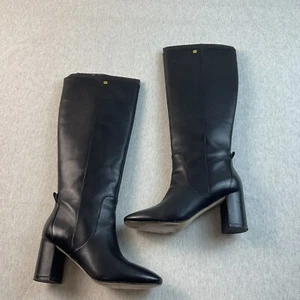 Cole Haan Grand 360 Absatz Stiefel Damen 6,5 B Kniehoch Zum Überziehen Reitleder - Bild 1 von 18