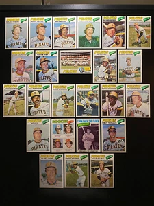 PITTSBURGH PIRATES 1977 Topps Team set! (24 Cards) Stargell,Parker,Kiner,Zisk + - Picture 1 of 15