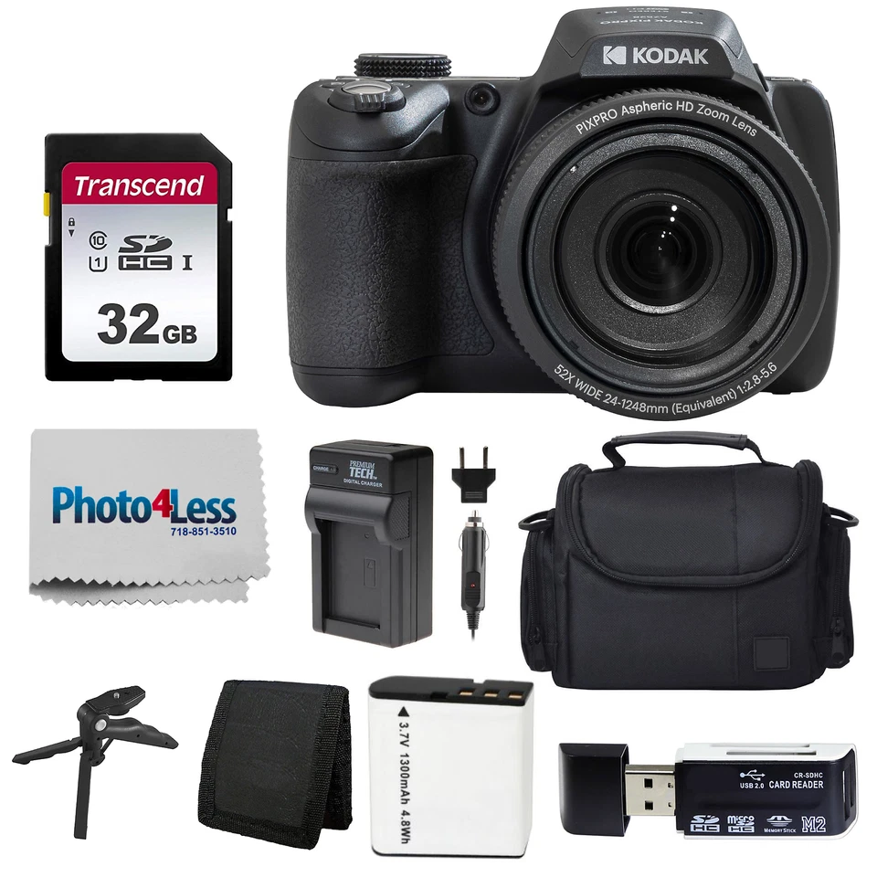 Kodak Fotokamera PixPro AZ528 - Digitalkamera - 16 MP (AZ528BK)