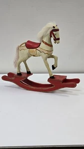 Vintage Wooden Rocking Horse Toy Mid Century (?) People's Republic Of China - Picture 1 of 13