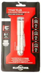 Surefire TITANB Titan Plus Ultra-Compact 300/75/15 Lumens Rechargeable light NIB - Picture 1 of 1
