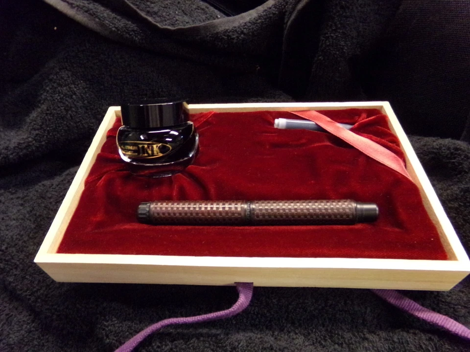 Pluma Estilográfica Platinum Izumo Takeami Tejido Bambú Foto 1 de 4