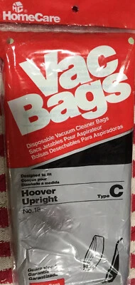 Hoover Upright Vacuum Bags Type C No. 18 Home Care (4) Bags New SHIPS NB DAY - Image 1 of 2