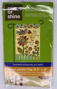 Garden Flag Listen With Your Heart Bird Flower Folk Country Lowes New - Picture 1 of 3