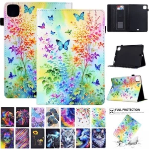 Fr iPad 11 A16 10/9/8/7/6/5. Gen Air 11 M3 Smart Leder Brieftasche Stand Cover - Bild 1 von 131