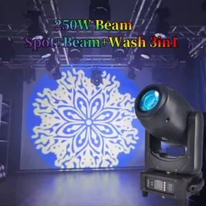 250W LED Moving Head Light Beam Stage DMX Spot 3in1 Disco Party Show DJ Lighting - Picture 1 of 9