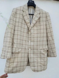 Giacca blazer Wana By Karim New Bond St misto lana lino 52 panna personalizzata - Foto 1 di 9