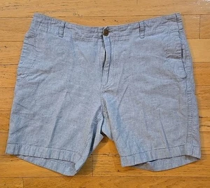 J. CREW Shorts Mens 38W Linen Blend Solid Summer Light Gray Shorts Missing 1... - Picture 1 of 12