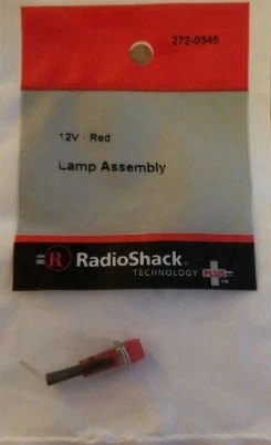 Conjunto Lámpara Radio Shack 272-0345 12V Roja Foto 1 de 1