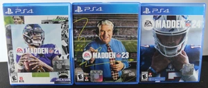 PlayStation 4 (PS4): Madden NFL Bundle - Madden 21, Madden 23, Madden 24 - Picture 1 of 10