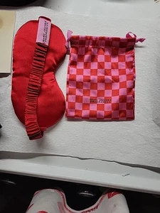 Marc Jacobs Eye Mask  Drawstring Bag Pink - Picture 1 of 8