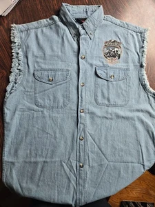 Sturgis 2007 Denim XL Sin Mangas Motocicleta Semana Black Hills Rally - Imagen 1 de 12